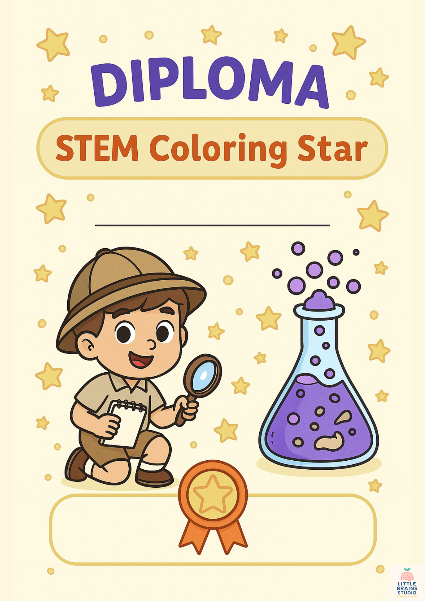 BOOM! ZOOM! COLORA & SCOPRI – Libriccino STEM da Colorare (3–6 anni)