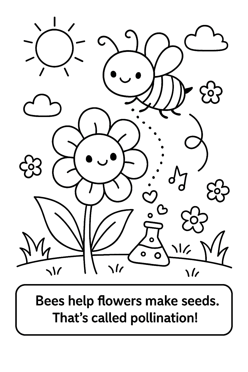 STEM & Fantasy Coloring Book for Curious Girls